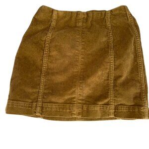 WILD FABLE Brand Women's Gold Corduroy Mini Skirt ~ Size 00